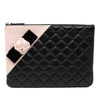 Chanel Medium Quilted Lambskin Camellia O Case Clutch Secondhand