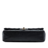 Chanel Medium Classic Chevron Calfskin Pleated Double Flap Secondhand