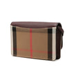 Secondhand Burberry Grained Calfskin and House Check Canvas Hampshire Wallet on Chain