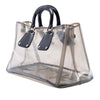 Prada Spazzolato Trimmed PVC Tote Secondhand