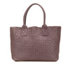 Bottega Veneta Mini Lambskin Intreccio Cabat Tote Secondhand