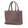 Bottega Veneta Mini Lambskin Intreccio Cabat Tote Secondhand