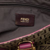 Fendi Leather Trimmed Zucchino Canvas Satchel Secondhand