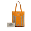 Hermès Evergrain and Toile Petit H Bell Tote Secondhand