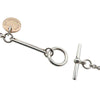 Hermès Sterling Silver and 18K Rose Gold Ex-Libris Long Necklace Secondhand