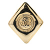 Chanel Gold Plated CC Diamond Brooch Secondhand
