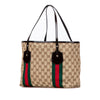 Gucci GG Canvas Web Jolie Tote Secondhand