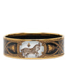 Hermès Wide Grand Apparat Horse Enamel Bangle 65 Secondhand