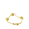 Chanel Gold Plated Sphere Charm Chain Bracelet Secondhand