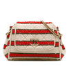 Chanel CC Quilted Tweed Striped Single Flap Secondhand