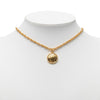 Chanel CC Gold Plated Rue Cambon Medallion Pendant Necklace Secondhand