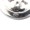 Chanel CC Brass Strass Round Push Back Earrings Secondhand