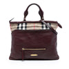 Secondhand Burberry House Check Trimmed Leather Big Crush Convertible Tote