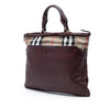 Secondhand Burberry House Check Trimmed Leather Big Crush Convertible Tote