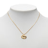 Dior Gold Plated CD Logo Pendant Necklace Secondhand