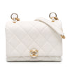 Chanel Mini Quilted Calfskin Pearl CC Accordion Flap Secondhand