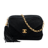 Chanel CC Quilted Suede Tassel Camera Bag Secondhand