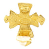 Chanel CC Gold Plated Cross Clip On Earrings Secondhand