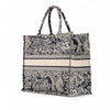 Dior Large Canvas Toile de Jouy Reverse Embroidered Book Tote Secondhand