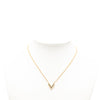 Louis Vuitton Gold Plated Essential V Necklace Secondhand