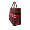 Dior Large Embroidered Canvas Tartan Check Book Tote Secondhand