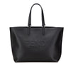 Fendi Embossed Leather Logo Tote Secondhand