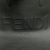 Fendi Embossed Leather Logo Tote Secondhand