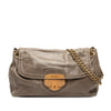 Prada Vitello Shine Push Lock Flap Shoulder Bag Secondhand