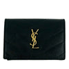 Saint Laurent Grain de Poudre Monogram Trifold Wallet Secondhand