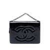Chanel Mini CC Patent Clutch With Chain Secondhand