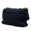 Chanel Large Chevron Tweed Sequin 19 Flap Secondhand