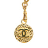 Chanel Gold Plated Medallion Leather Woven Chain Belt Secondhand