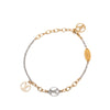 Louis Vuitton Gold Plated and Silver Plated Logomania Bracelet Secondhand
