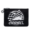 Chanel Medium Canvas La Pausa Zip O Case Clutch Secondhand
