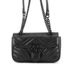 Gucci Small GG Marmont Matelasse Calfskin Monochrome Shoulder Bag Secondhand