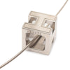 Hermès Palladium Plated Enamel Cage D H Pendant Necklace Secondhand