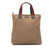 Gucci GG Canvas Web Tote Secondhand