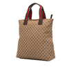Gucci GG Canvas Web Tote Secondhand