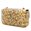 Celine Calfskin Leopard Print Claude Chain Shoulder Bag Secondhand