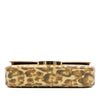 Celine Calfskin Leopard Print Claude Chain Shoulder Bag Secondhand
