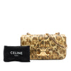 Celine Calfskin Leopard Print Claude Chain Shoulder Bag Secondhand