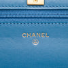 Chanel CC Quilted Denim Pearl Crush Wallet On Chain Secondhand