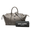 Saint Laurent Small Croc Embossed Trimmed Leather Downtown Cabas Satchel Secondhand