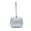 Chanel Metallic Lambskin Quilted Evening Wristlet Clutch Secondhand
