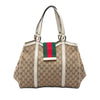 Secondhand Gucci GG Canvas Web New Ladies Tote
