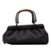 Secondhand Gucci GG Canvas Wood Frame Handbag