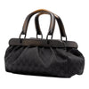 Secondhand Gucci GG Canvas Wood Frame Handbag