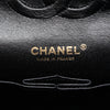 Chanel Medium Classic Chevron Calfskin Pleated Double Flap Secondhand
