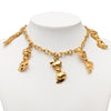 Chanel Gold Plated Bow Charms Necklace Secondhand