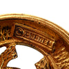 Chanel CC Gold Plated Medallion Sunburst Pendant Necklace Secondhand